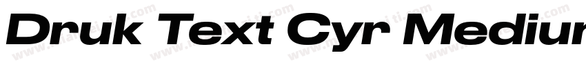 Druk Text Cyr Medium字体转换